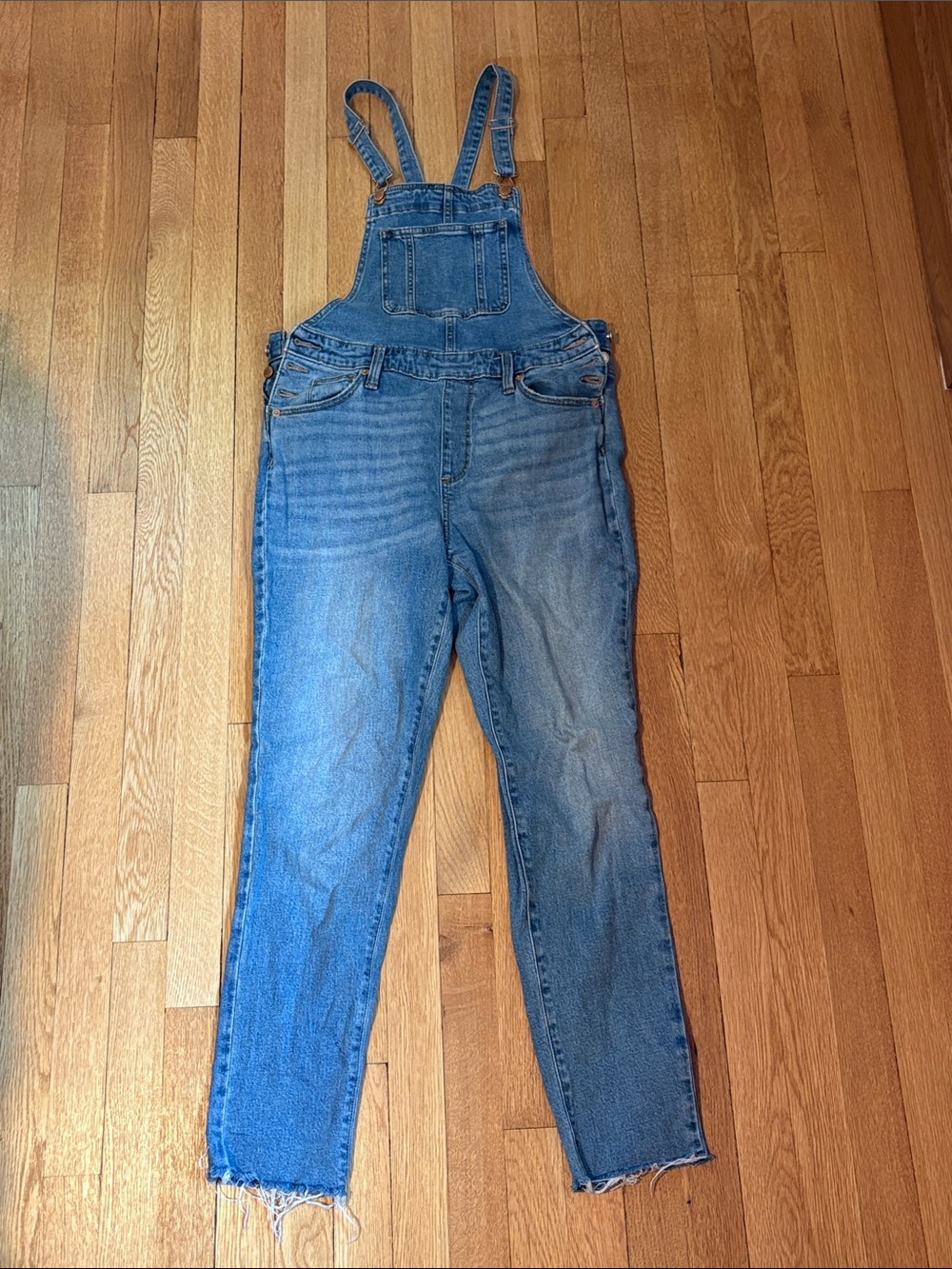 Universal Thread Blue Denim Women's Overalls with Adjustable Straps